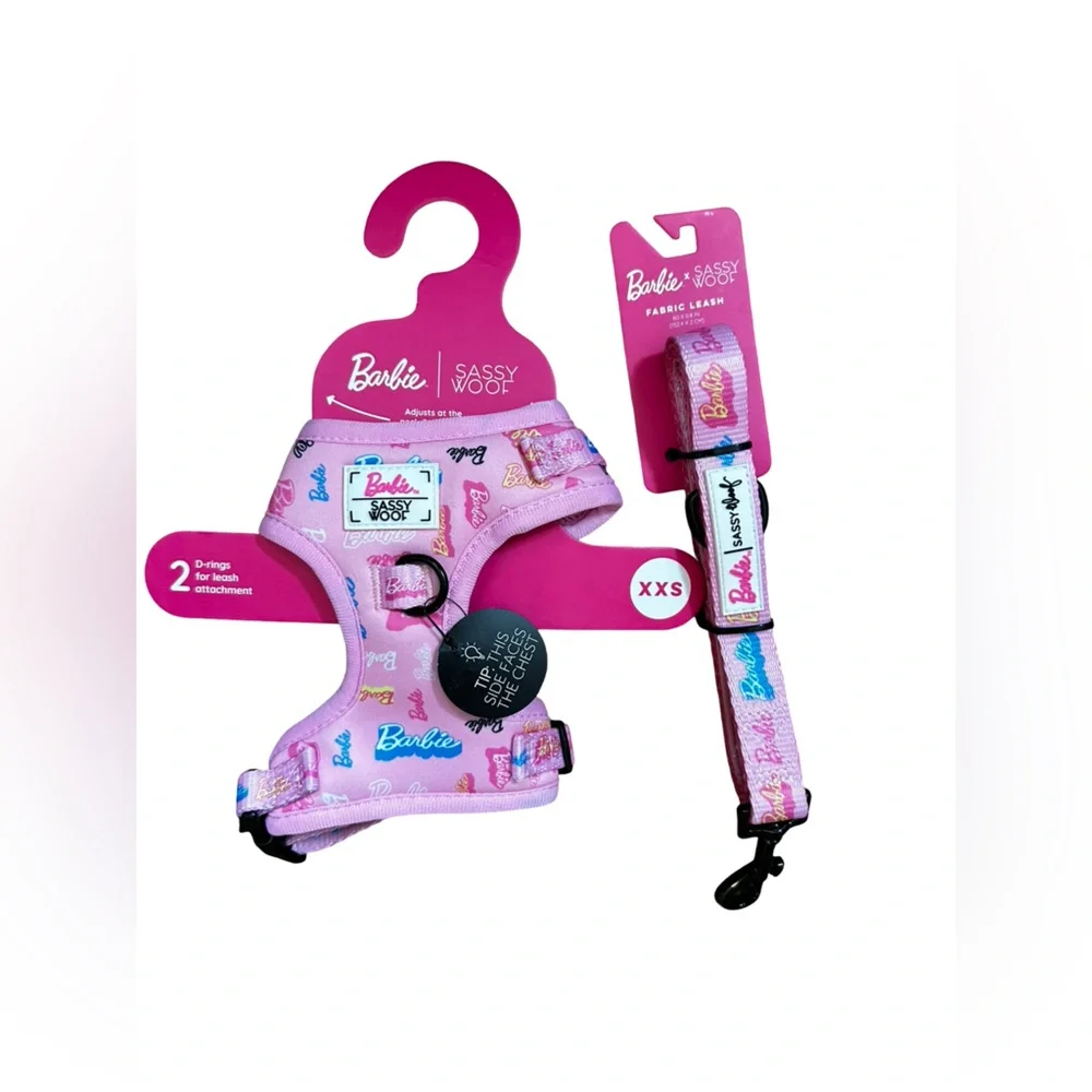 Barbie Pink Harness and Leash Set
